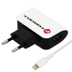 Chargeur secteur iPhone 5W - Connecteur USB vers Lightning - Forcell