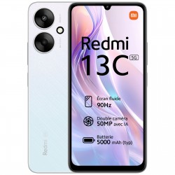 XIAOMI REDMI 13C - 256 Go - Blanc - NFC