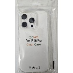 COQUE TRANSPARENTE IPHONE 16 PRO 2MM SOUS BLISTER