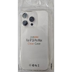COQUE TRANSPARENTE IPHONE 16 PRO MAX  2MM SOUS BLISTER