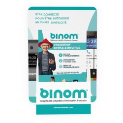 PRESENTOIR COMPTOIRE ET FLYERS A6 POUR BINOM MOBILE