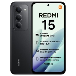 XIAOMI REDMI 15 NFC - 256 Go - 5G - Noir