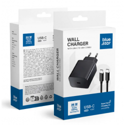 CHARGEUR BLUE STAR 20W USB-C + CABLE TYPE C