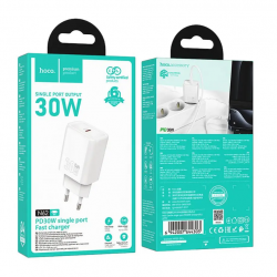 PHONE CHARGER HOCO USB-C BLANC