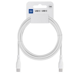 Cable USB C to USB C Blue Star 1M blanc