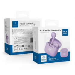 ECOUTEURS WIRELESS EARPHONES BLUE STAR VIOLET