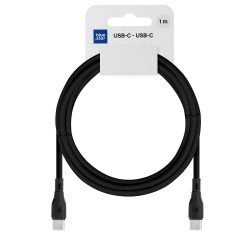 Cable USB C to USB C Blue Star 1M noir