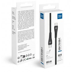Cable USB C to USB C Blue Star 1M Noir 60W