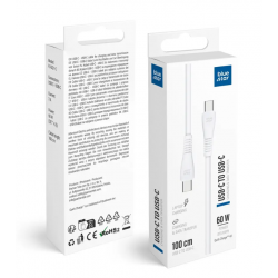 Cable USB C to USB C Blue Star 1M Blanc 60W